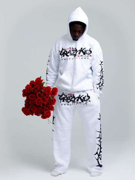 White CrazyKid Hoodie