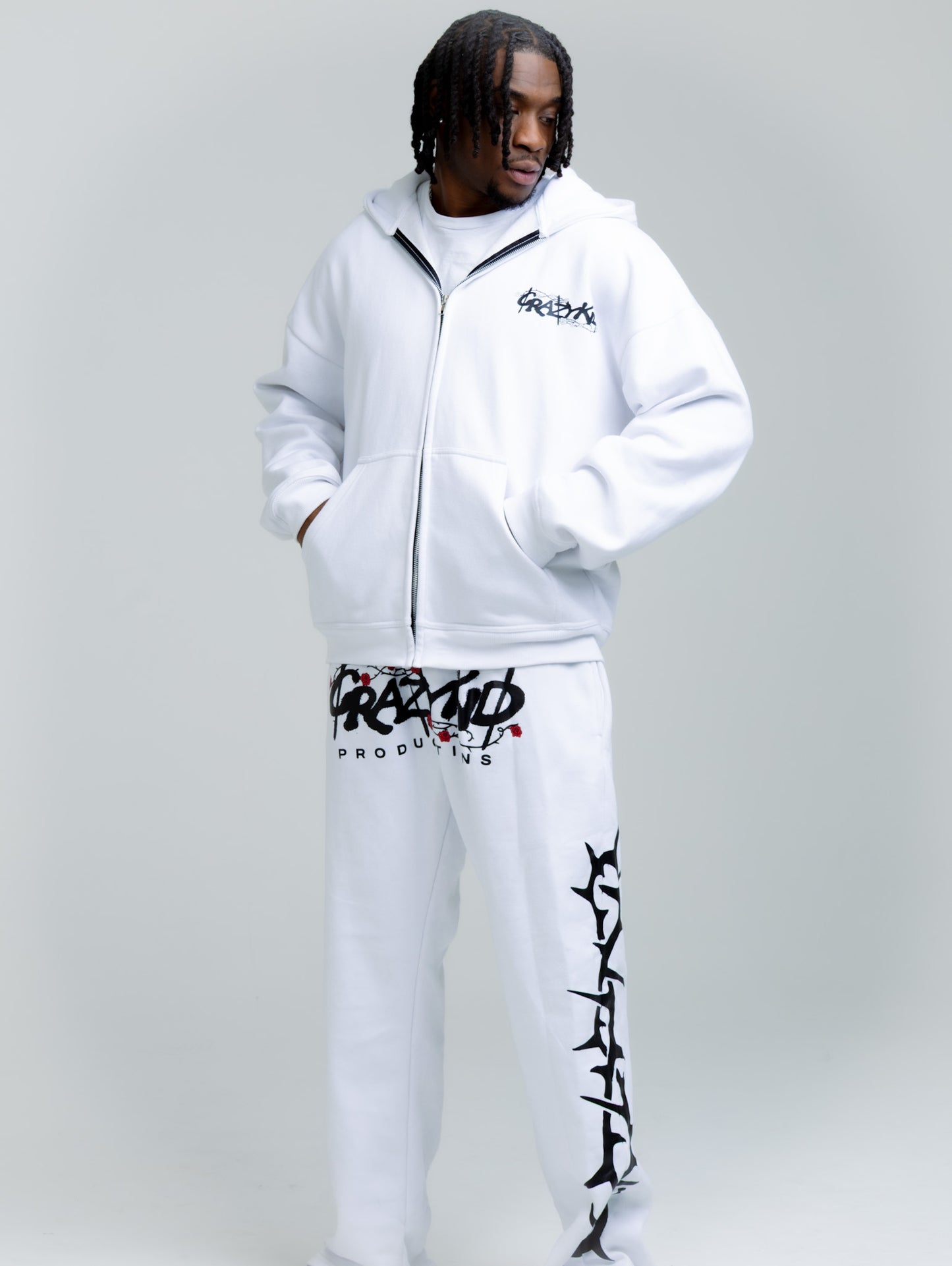 White Stay Ballin' Hoodie