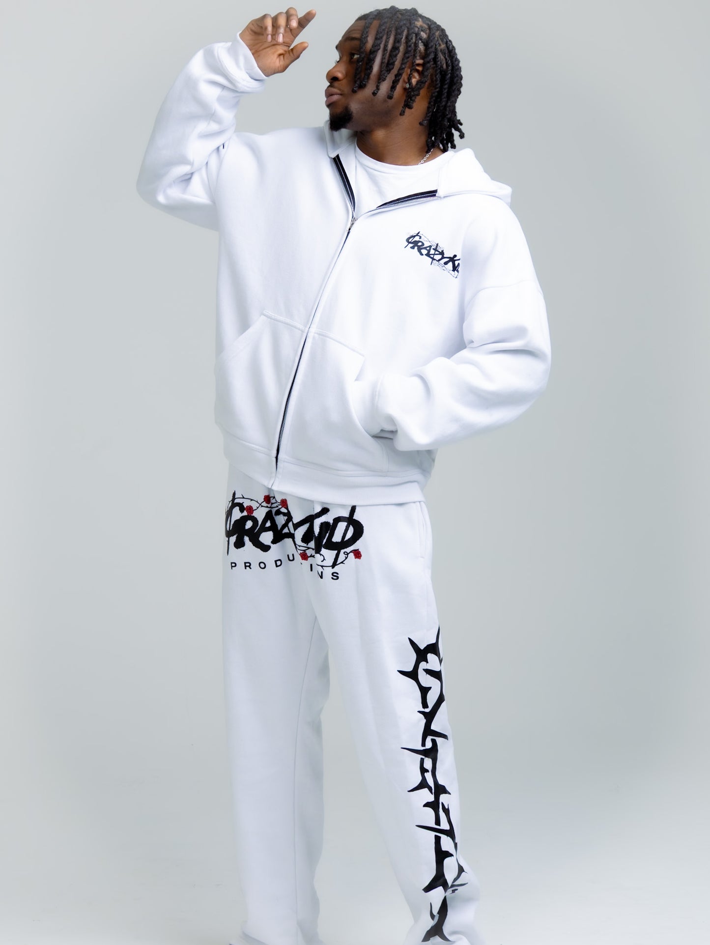 White Stay Ballin' Hoodie