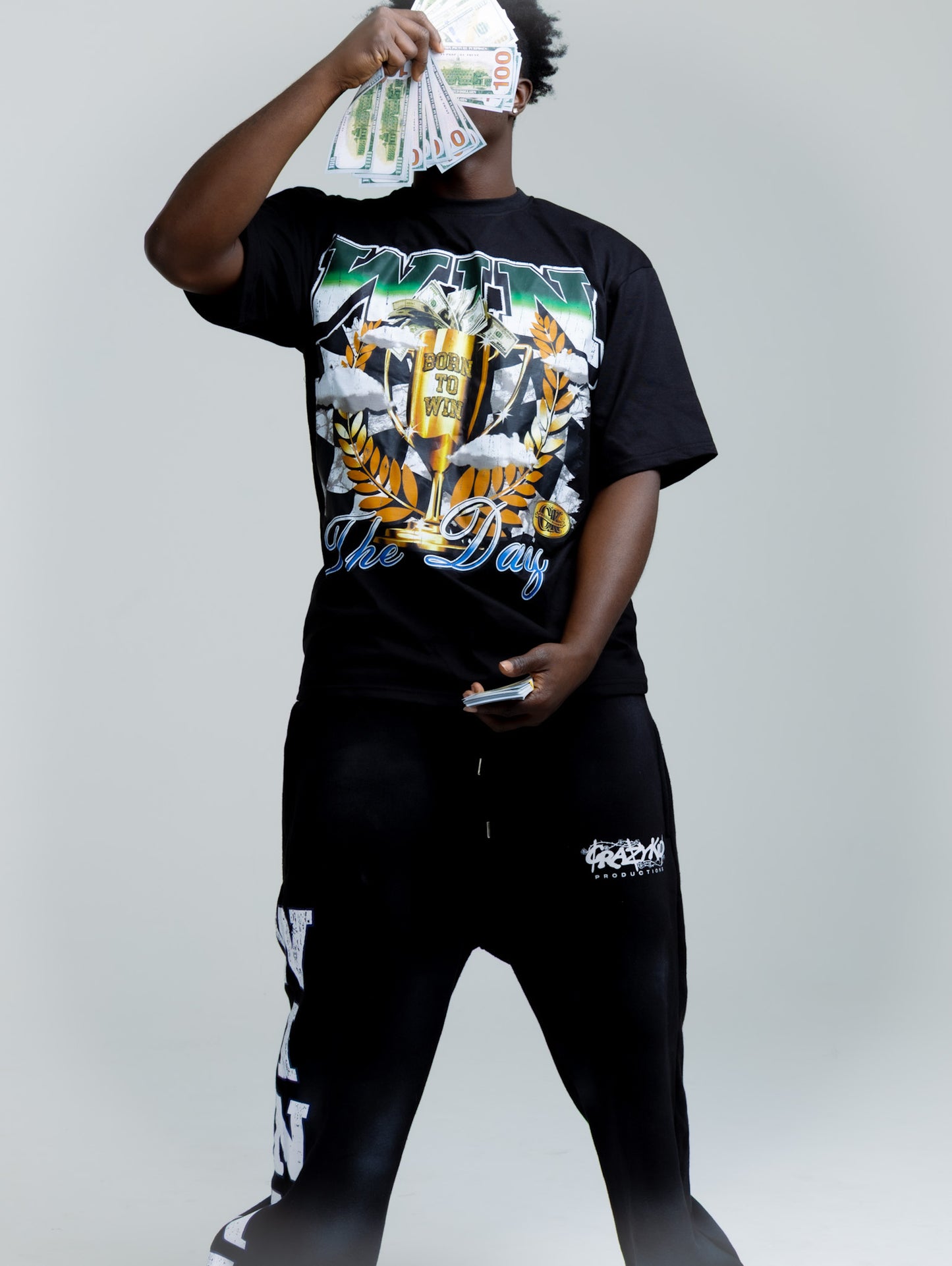 Win The Day Tee Black