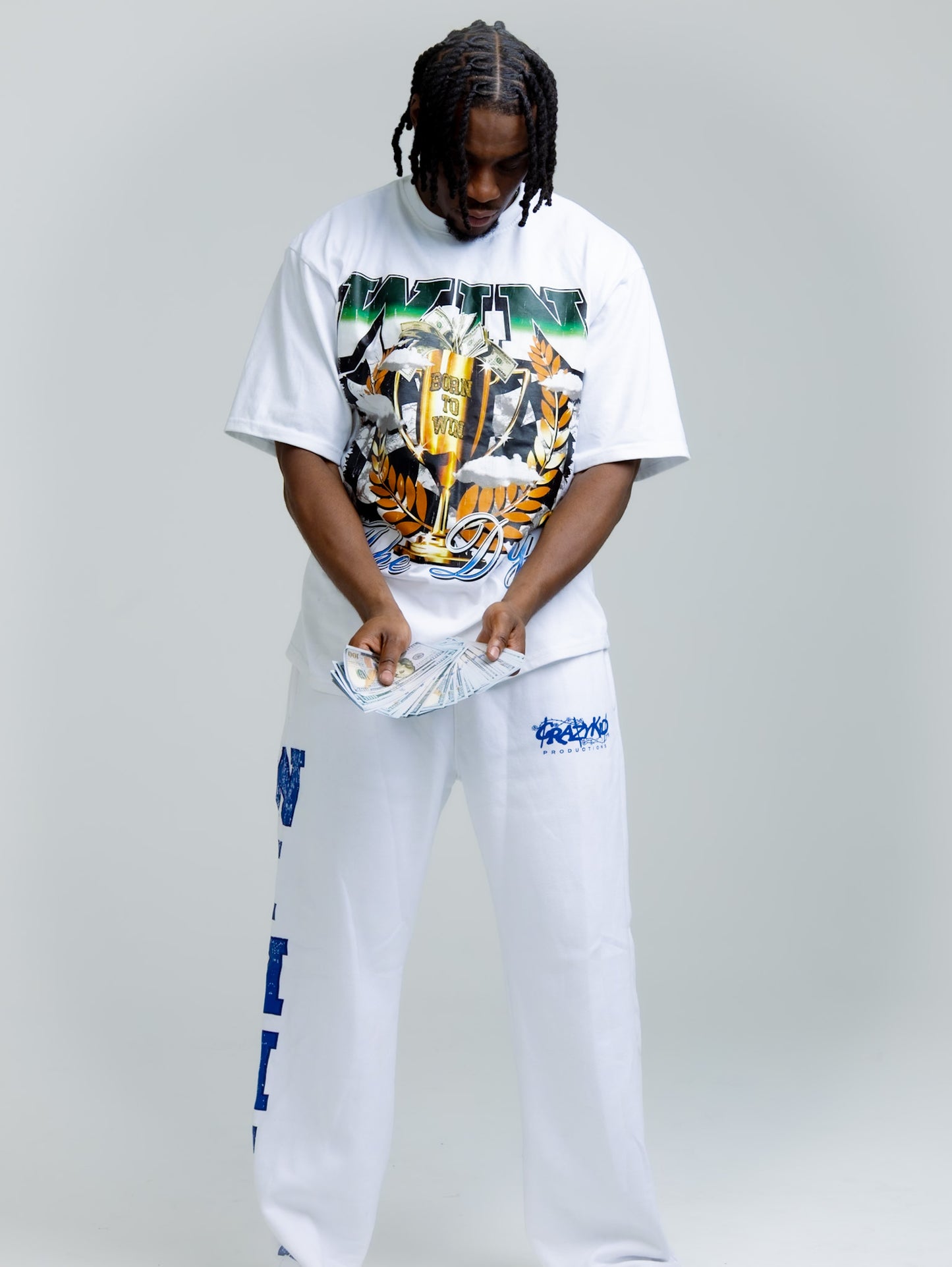 Win The Day Tee White