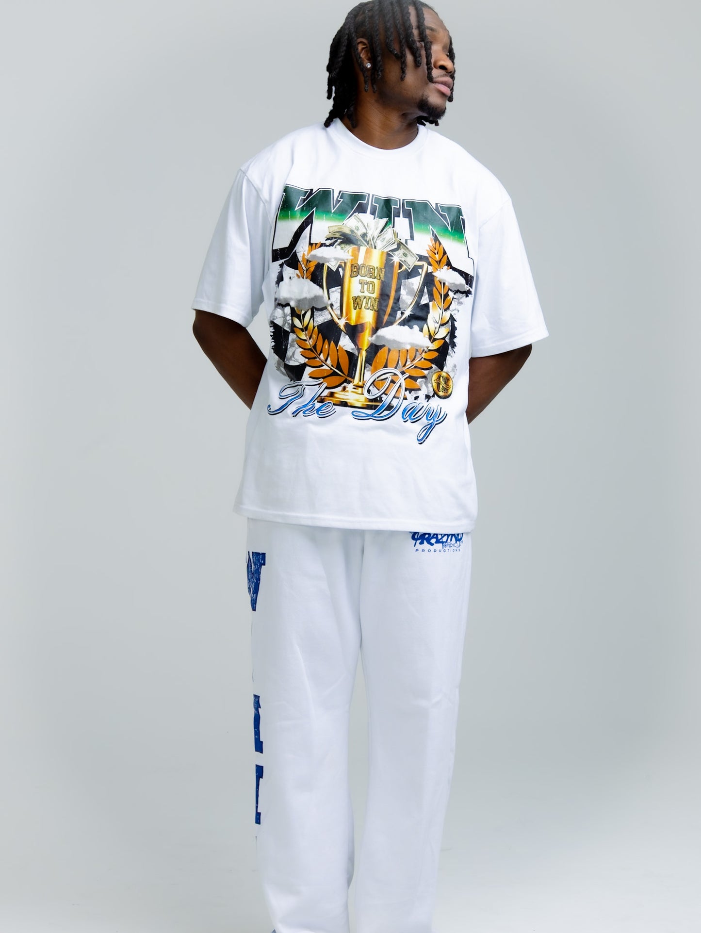 Win The Day Tee White