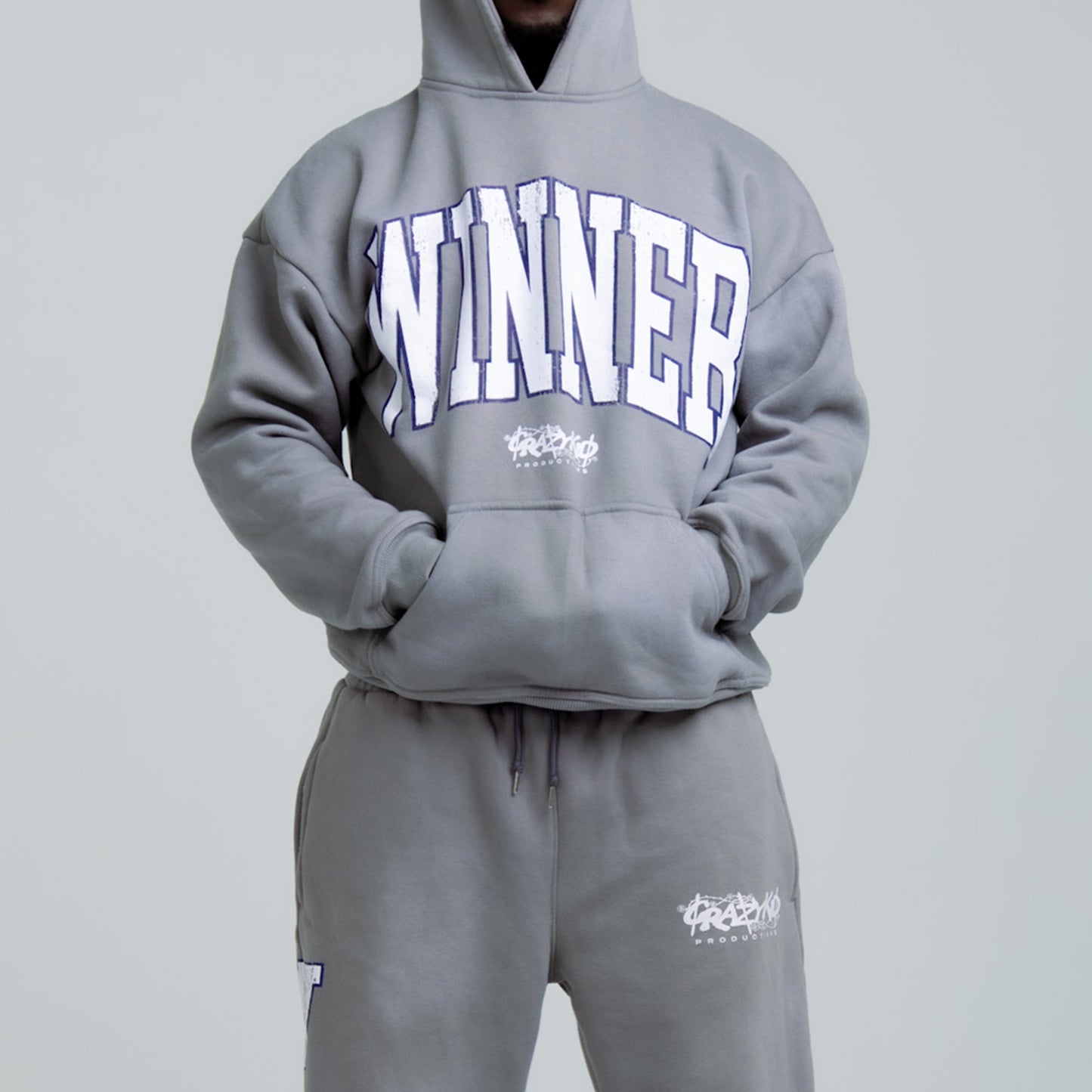 Gray Winner Hoodie